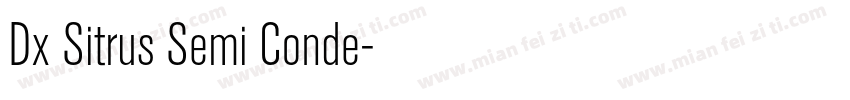 Dx Sitrus Semi Conde字体转换